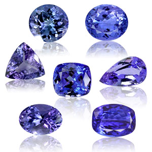 Tanzanite, faceted