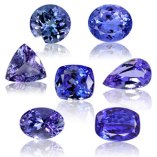 Tanzanite, faceted